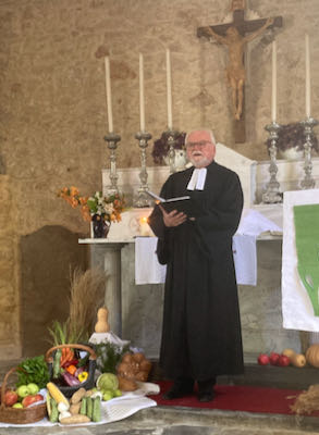 Pfarrer Helmut Schwalbe, Erntedank Heraklion 04.10.2020